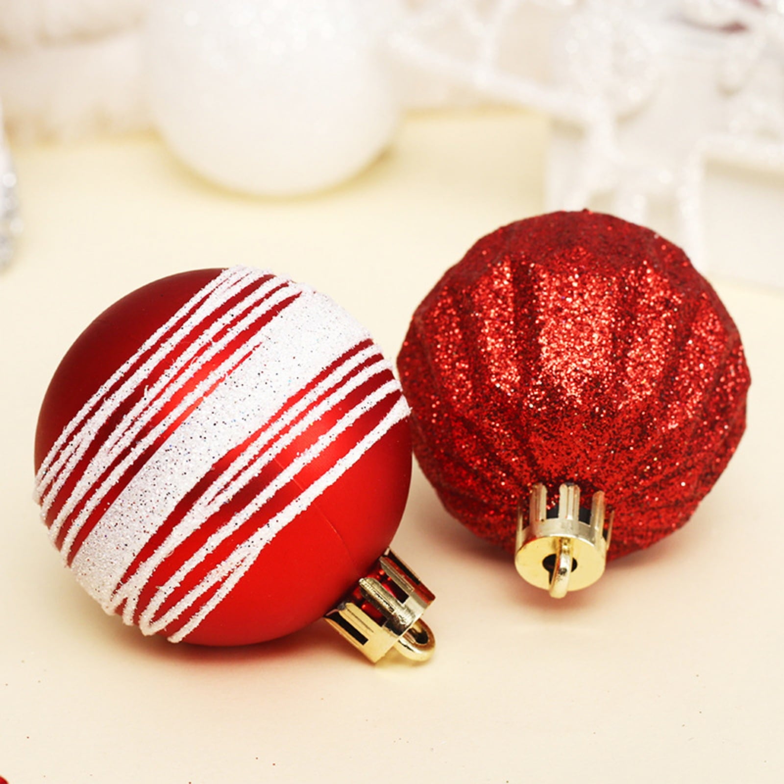 Spooksy™ Christmas Balls - Christmas Tree Decoration Ornaments Shatterproof Hanging Balls for Birthday Halloween Holiday Wedding Decorations Set of 41 pcs