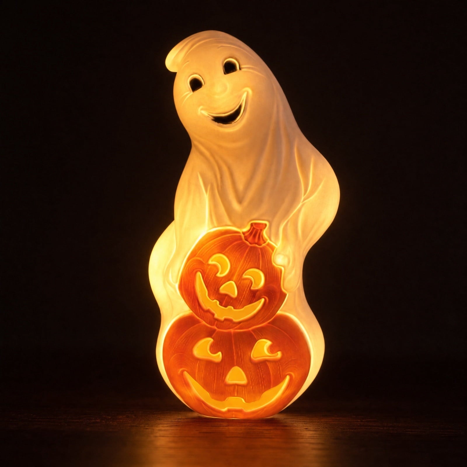 Spooksy™ Winter Poetry Upgrade Hanging Ghost Resin Figurine, Spooky Halloween Indoor Outdoor Decor, Reusable Floating Ghost Ornament for Porch Ceiling Shelf