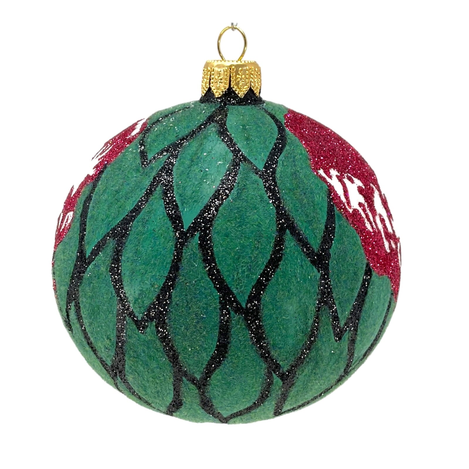 Spooksy™ Frankenstein Ball Ornament Polish Glass The Halloween Collection by Thomas Glenn