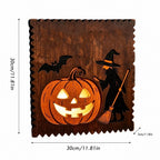 Spooksy™ FantasyFrolic Summerween Halloween Resin Pumpkin Hanging Ornament 3D Glowing Witch Bat Wall Decor Festive Home Party Atmosphere B