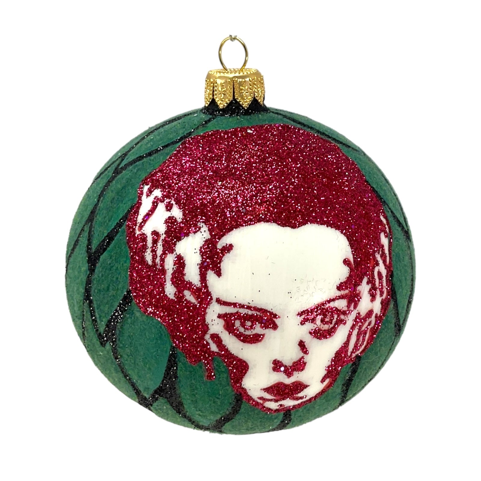 Spooksy™ Frankenstein Ball Ornament Polish Glass The Halloween Collection by Thomas Glenn