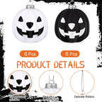 Spooksy™ HomeKingdee Halloween Ornaments Pumpkin Tree Decorations Night Christmas JackoLantern Hanging Ball Plastic Spooky Horror Gothic Christmas Home Ornaments