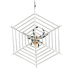 Spooksy™ Santa Land 8.00In Halloween Spider Web, Glass, Ornament Beaded Czech Luck 21R1000
