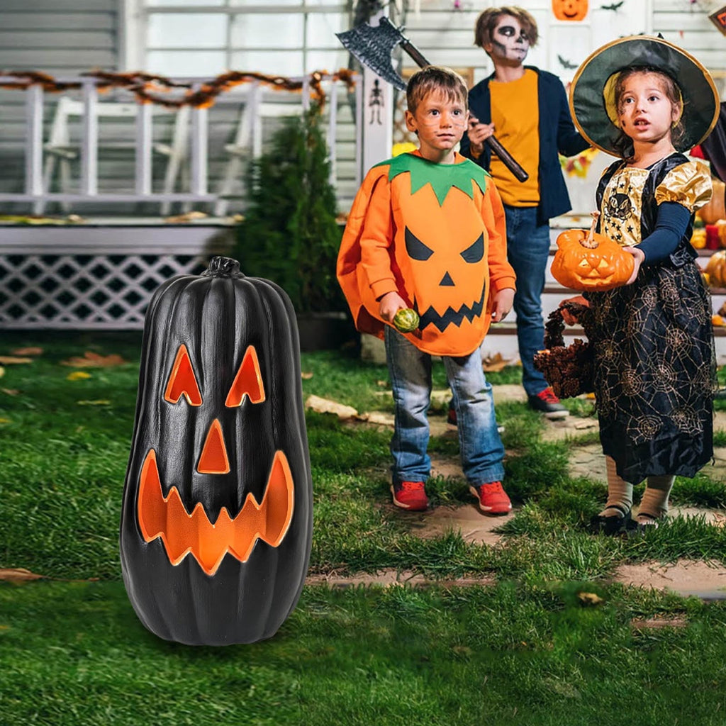 Spooksy™ SUYOLL Halloween Decorations LED Pumpkin Light Up Desktop Ornament For Indoor Outdoor Party Decoration Glowing Figurine