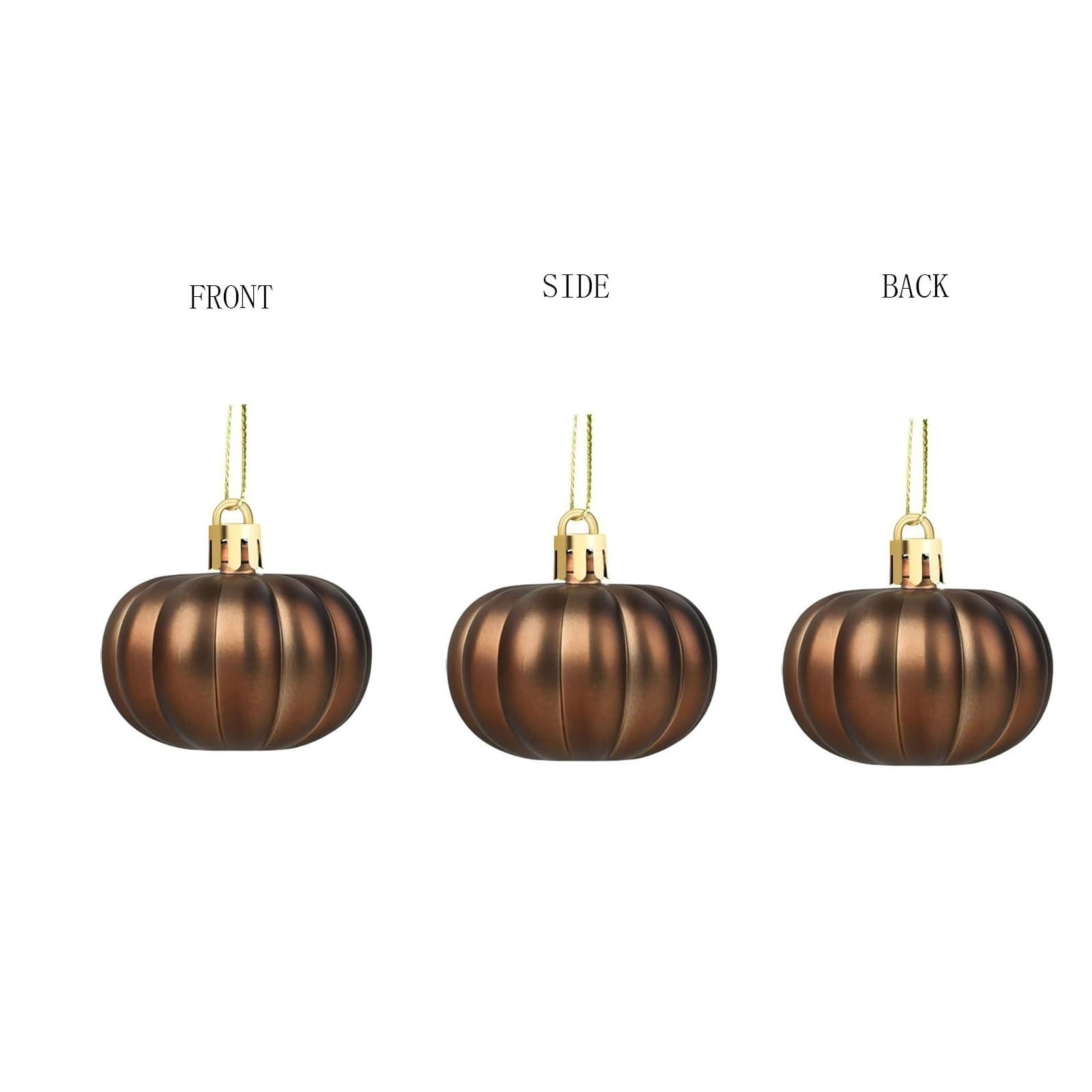 Spooksy™ Halloween Decorations Outdoor Hanging Pumpkin Pendant Ornaments 24Pc Set Halloween Decor Indoor Fall Decorations for Home Tree Hanging Colored Ball Decor
