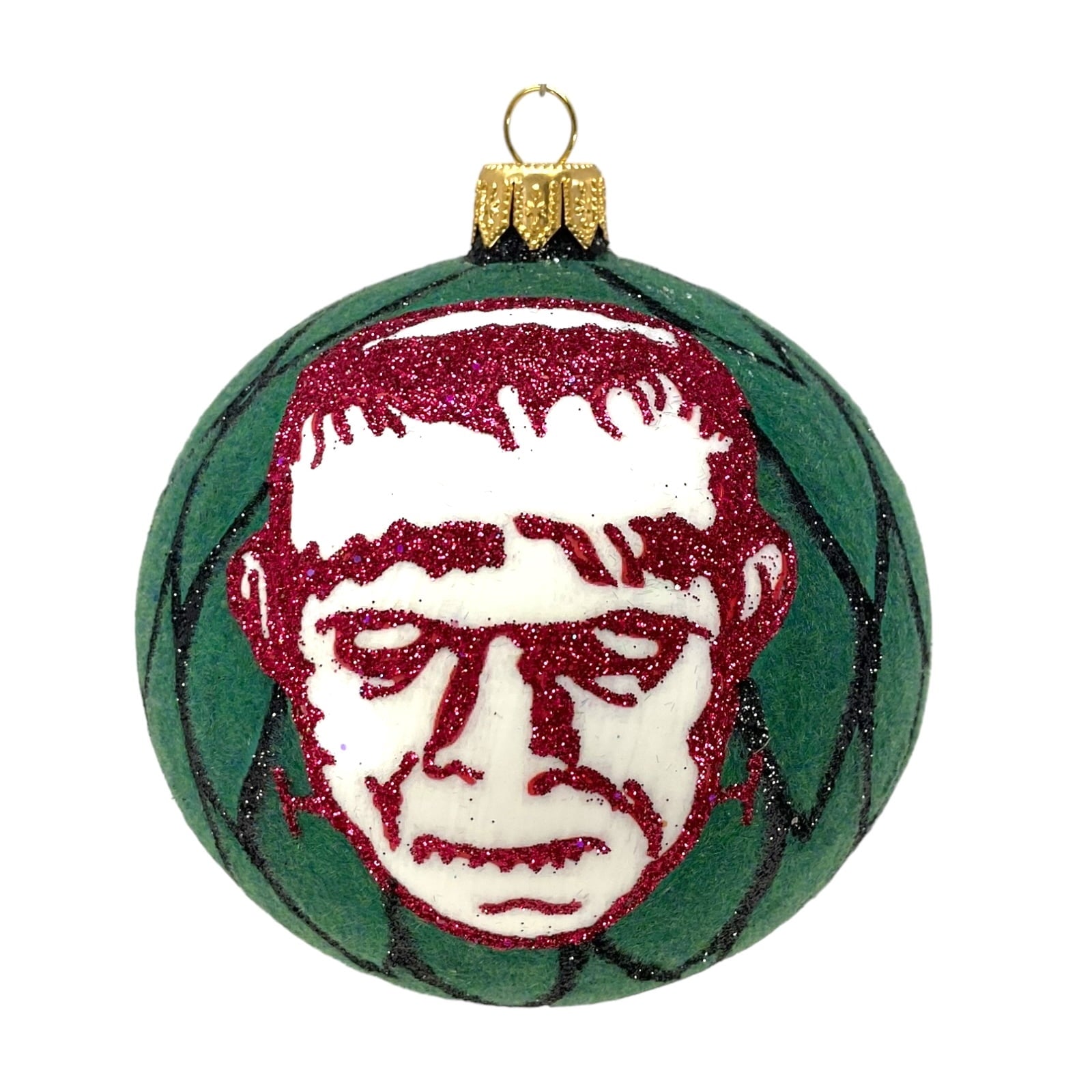 Spooksy™ Frankenstein Ball Ornament Polish Glass The Halloween Collection by Thomas Glenn