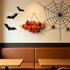 Spooksy™ Gaecuw Halloween Pumpkin Maple Leaf Hanging Ornament Fall Festival Wall Decor for Front Door Party Indoor Supplies