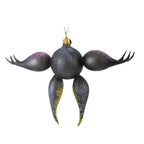 Spooksy™ Blubom 4.25In Midnight Amethyst Bat, Glass, Ornament Halloween 2022120H