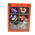Spooksy™ Shiny Brite 3.25" Decorated Rounds & Skulls Ornament Halloween Skulls 4028052