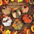 Spooksy™ Knitted Pumpkin Decor, Fall Harvest Crochet Pumpkins, Cute Knit Pumpkin Ornaments for Halloween Thanksgiving Home Decor, Fall Room Mantel Table Decoration (RL)