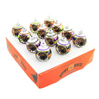 Spooksy™ Shiny Brite Rounds With Spider Reflectors Ornament Halloween Striped 4028050