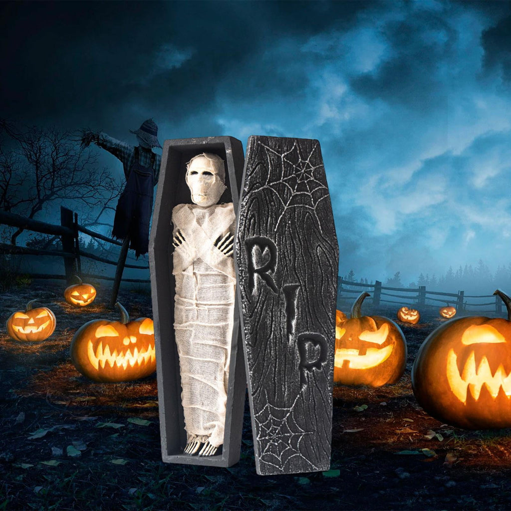 Spooksy™ Almencla Halloween Prop Decor Festival Decor Craft Mummy Horror Atmosphere Creat Skeletons and Spiders Ornament Halloween Decor