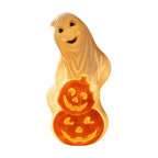 Spooksy™ Winter Poetry Upgrade Hanging Ghost Resin Figurine, Spooky Halloween Indoor Outdoor Decor, Reusable Floating Ghost Ornament for Porch Ceiling Shelf