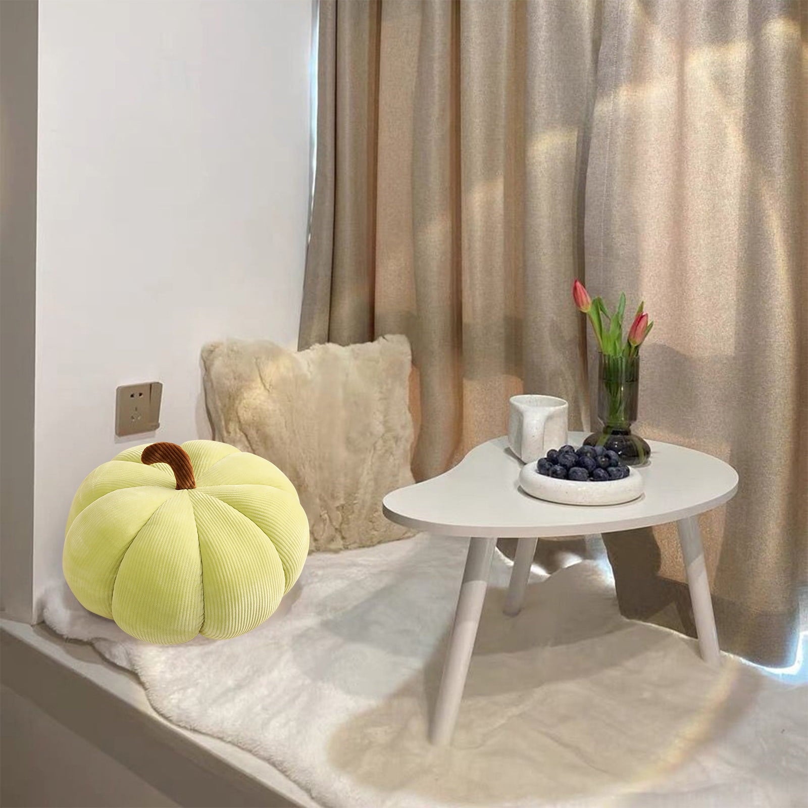 Spooksy™ XGFHYJEH Halloween Pumpkin Throw Pillow Cushions Decorations, Halloween Sofa Bed Pillowes Decoration Ornament for Indoor Outdoor, Halloween Scary Decor for Home Party, Patio Furniture Cushion