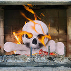 Spooksy™ MXTPOV Halloween Burning Skull Ornament Festival Party Top Burning Ceramic Crafts Decoration Home Decor