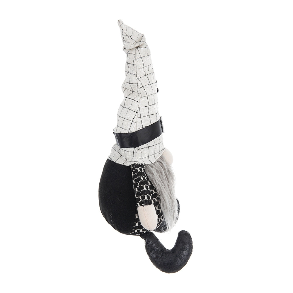 Spooksy™ Tcbosik 2 Pack Gnome Halloween Ornaments, Halloween Gnomes Decoration with Witch Hat, Lovely Fall Gnome Gifts for Friends Family, Black & White