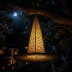 Spooksy™ Halloween Witch Hat Light Hanging Decoration, LED Glowing Party Ornament Battery Operated Easy Hanging Spooky Reusable for Front Door Window Fireplace Porch Hauntedy Houses Halloween Party Decor