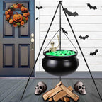 Spooksy™ YIKA Halloween Decoration Tripod Witch Pot Lamp Decorative Strip With Skeleton Man Halloween Ornaments