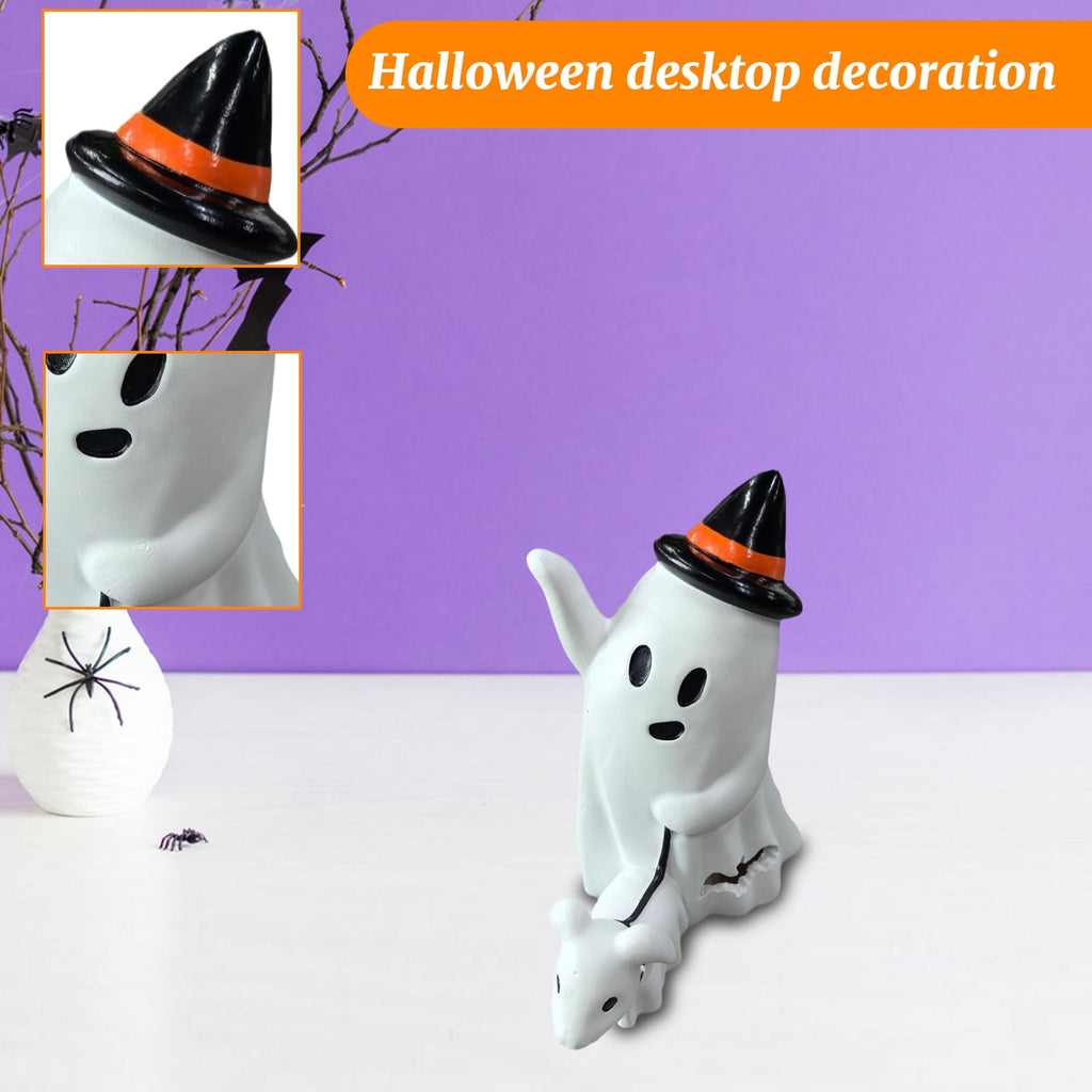 Spooksy™ Halloween Creepy Ghost Dog Walking Ornaments â?? Creative Shape with Haunted Shadows, Halloween Decorations for Halloween Parties & Trick or Treat Nights â?? great for Costume Parties with spooky setups