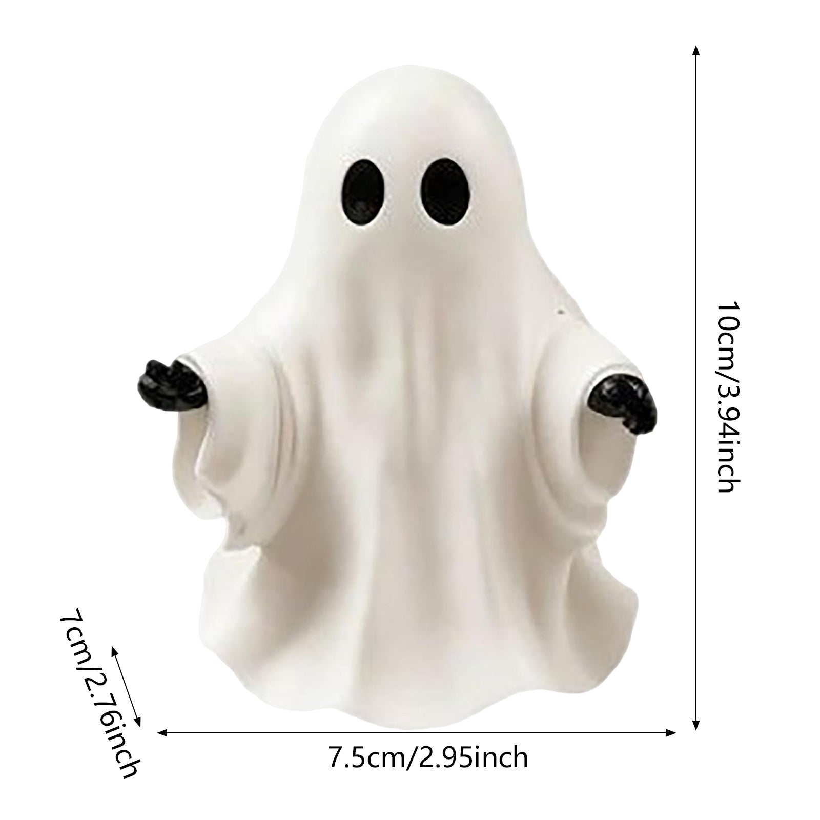 Spooksy™ PLLFRLRT Cute Halloween Decorations Resin Tabletop Statue Ghost Ornaments Mantel Shelf Party Home Decors