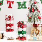 Spooksy™ Christmas Balls - Christmas Tree Decoration Ornaments Shatterproof Hanging Balls for Birthday Halloween Holiday Wedding Decorations Set of 41 pcs