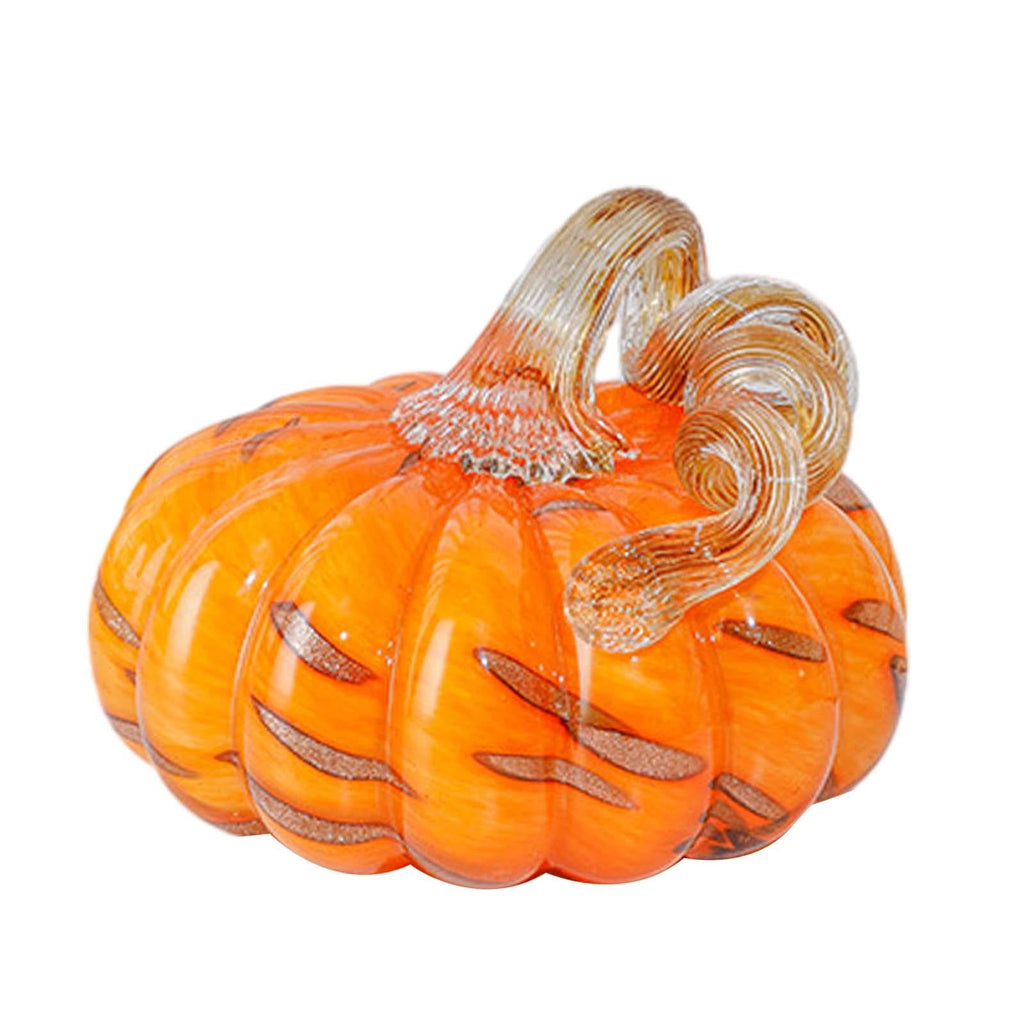 Spooksy™ Glass Pumpkin Decoration Modern Pumpkin Ornament for Bedroom Halloween Home S