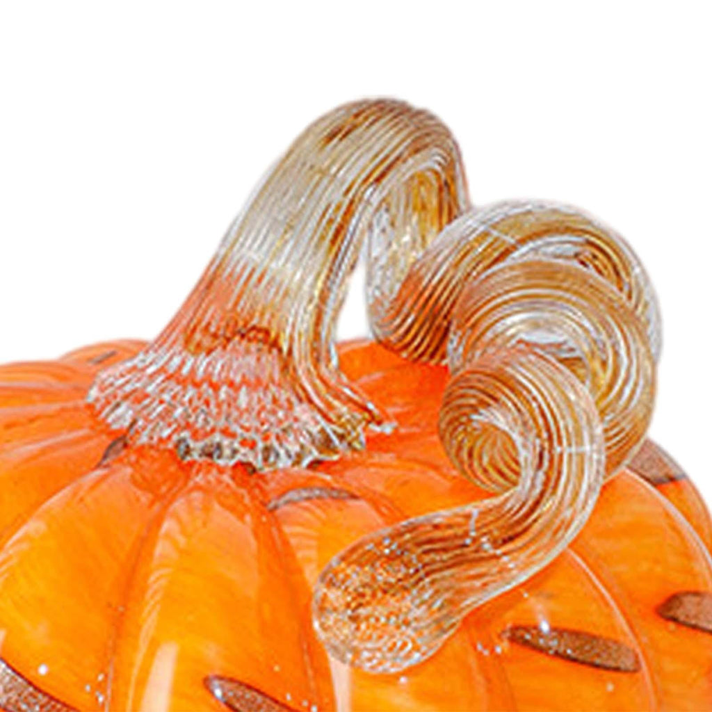 Spooksy™ Glass Pumpkin Decoration Modern Pumpkin Ornament for Bedroom Halloween Home S