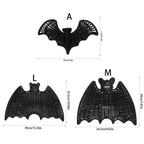 Spooksy™ Halloween Gift Wicker Bat Hanging Ornament, Spooky Woven Black Bat Wall Decor for Home Mantel Door Party Decoration