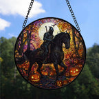 Spooksy™ Christmas Gift Set - Knight Halloween Christmas Stained Glass Hanging Ornament - Snowflake-Inspired Holiday Tree Decoration, Gift for Family & Friends, 2025 Edition