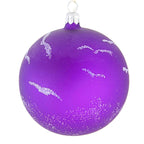 Spooksy™ Laved Italian Ornaments FLYING GREEN WITCH BALL Halloween Pumpkin Broom 936326