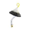 Spooksy™ Black & White Magic Mushroom - 1 Glass Ornament 7 Inch, Glass - Ornament Shrrom Clip Halloween 2022-204