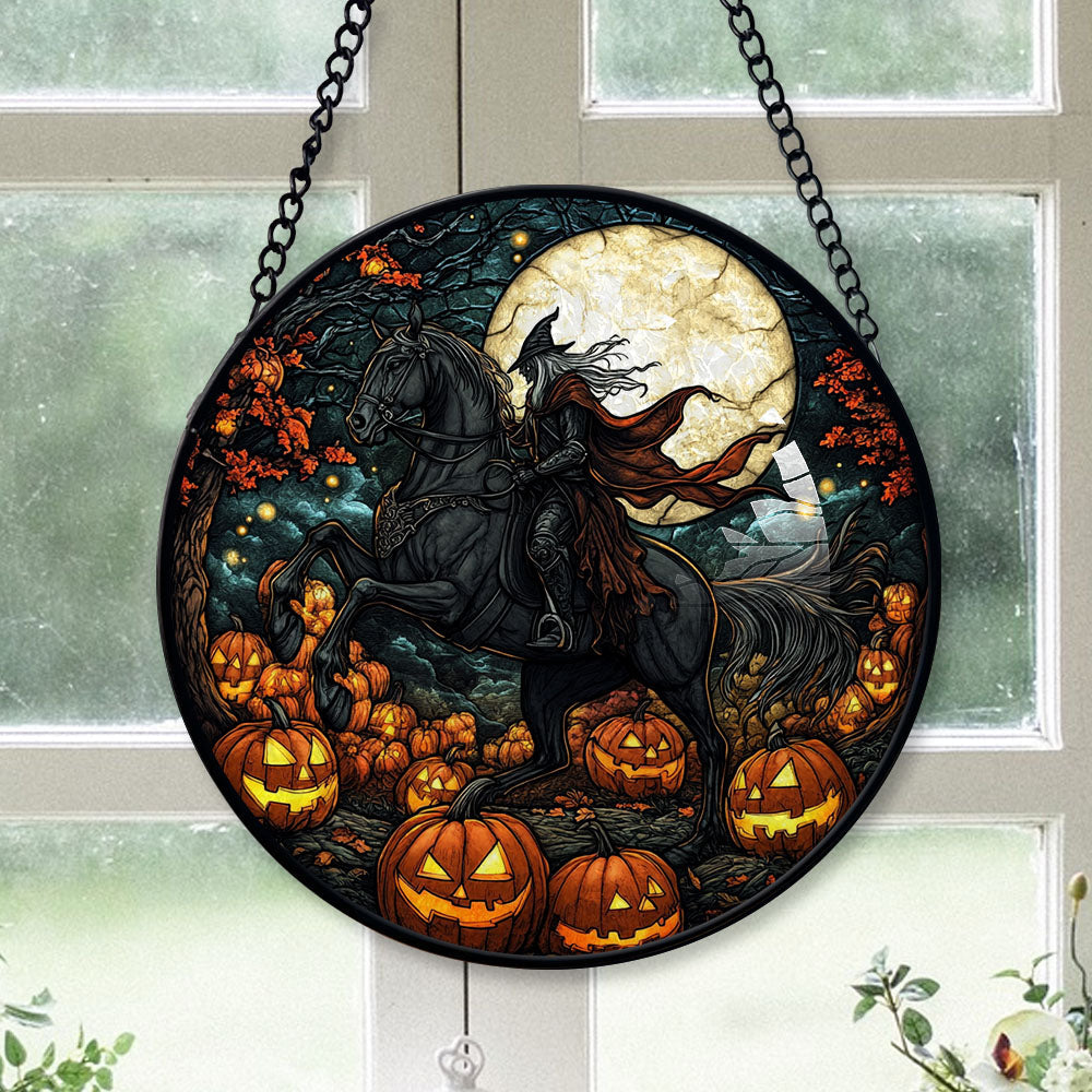 Spooksy™ Christmas Gift Bundle - Knight Halloween Xmas Stained Glass Hanging Ornament - Warm White Lights Tree Decoration, Gift for Family & Friends, Keepsake 2025
