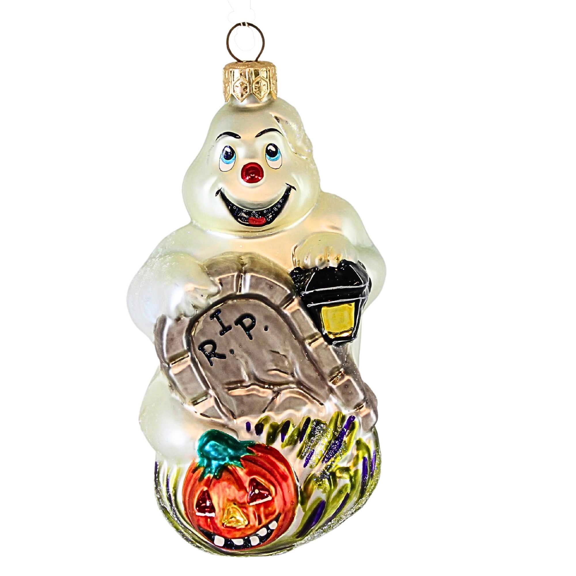Spooksy™ Christopher Radko Company 4.25In Fright D'light, Glass, Ornament Halloween Ghost Grave 991660