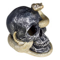 Spooksy™ FFENYAN Halloween Decorations Snake Skull Decoration Ornaments With Lights Crafts White