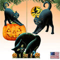 Spooksy™ Designocracy 8100188S3 5 x 5.6 in. Halloween Wooden Ornaments