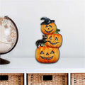 Spooksy™ Designocracy 8158415M 12 x 9 in. Scary Pumpkins Halloween Outdoor Decor Large Ornaments