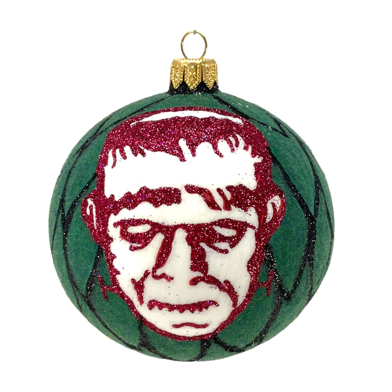 Spooksy™ Frankenstein Ball Ornament Polish Glass The Halloween Collection by Thomas Glenn