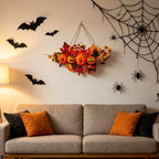 Spooksy™ Gaecuw Halloween Pumpkin Maple Leaf Hanging Ornament Fall Festival Wall Decor for Front Door Party Indoor Supplies