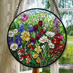 Spooksy™ Garden Suncatchers for Windows, Stained Glass Window Hangings,Hand-Painted Glass Panel Perfect for Home Decor, Stained Glass Ornament 2025, Holiday Decoration, Seasonal Keepsake