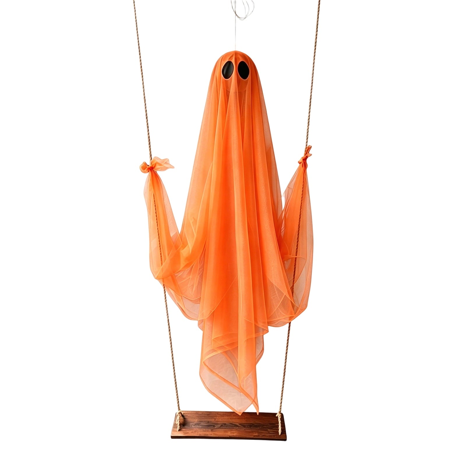 Spooksy™ Halloween Decorations Outdoor, Large Multicolor Swing Hanging Ghost Ornament Set of 3, Spooky Wind Sway Silhouette Decor for Yard Tree Porch Halloween Festival Party