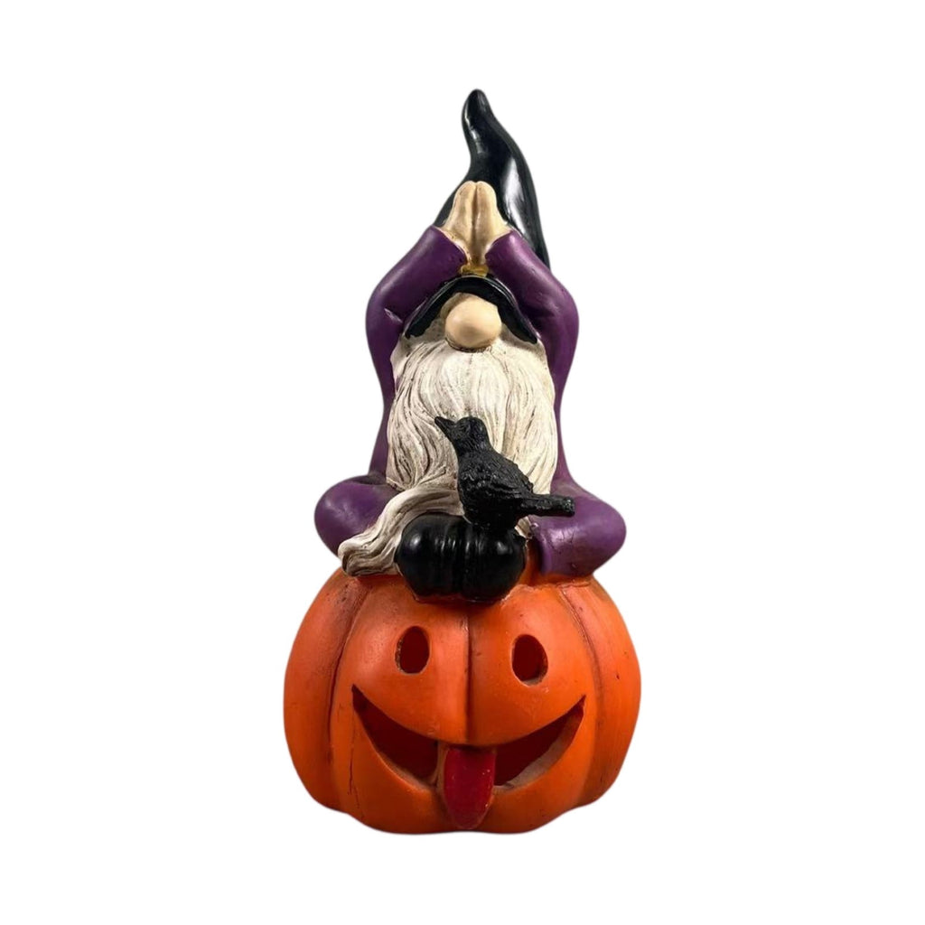 Spooksy™ Halloween Spooky Ghostface Dwarf Ornaments â?? Quirky Faces with Eerie Shadows, Halloween Decorations for Dining Tables, Party Setups & Indoor Halloween Displays â?? perfect for Halloween Parties