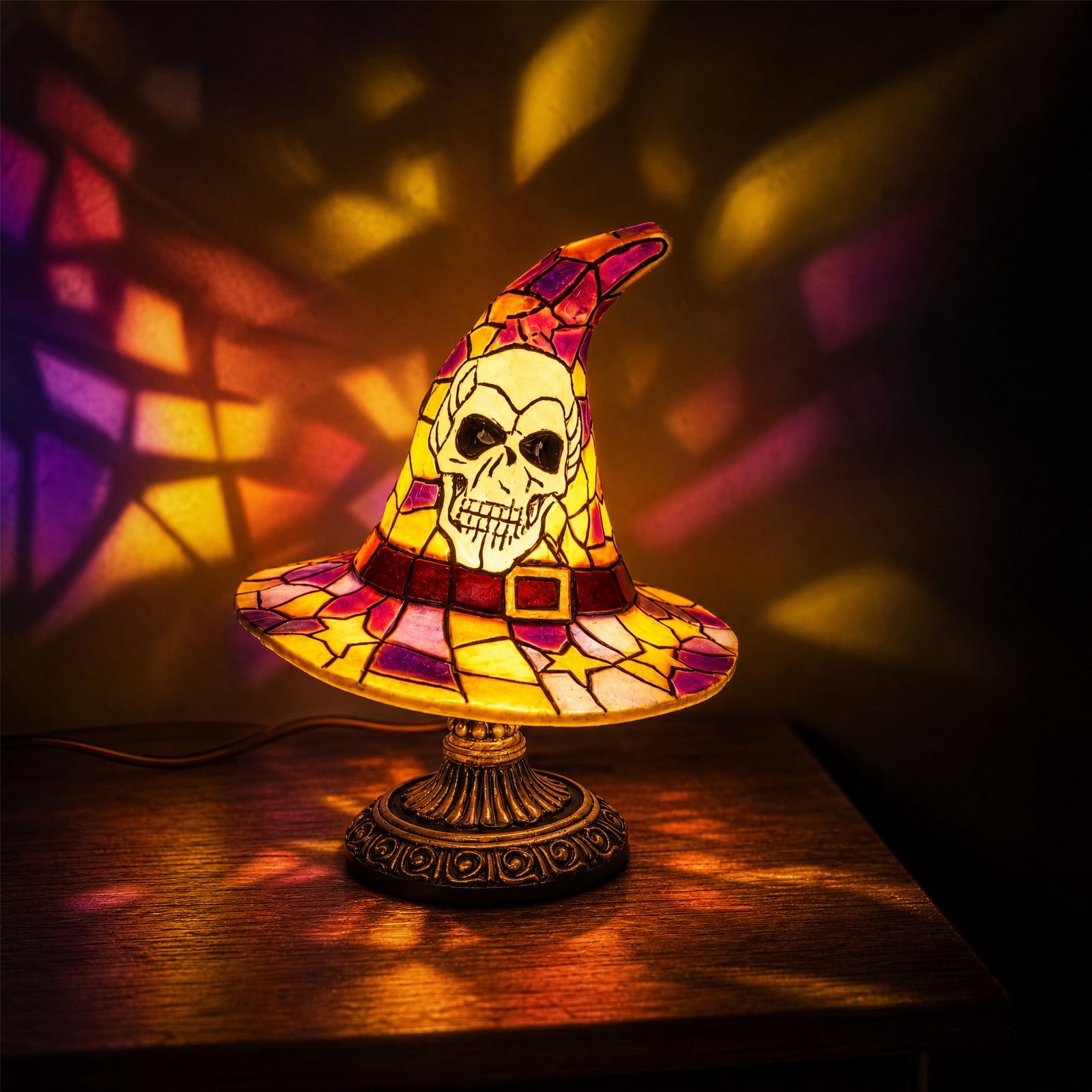 Spooksy™ Halloween Pumpkin Table Lamp, 3 Level Dimming Night Light, Touch Switch Bedside Decor for Festive Ambiance