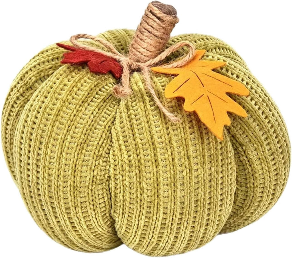 Spooksy™ Knitted Pumpkin Decor, Fall Harvest Crochet Pumpkins, Cute Knit Pumpkin Ornaments for Halloween Thanksgiving Home Decor, Fall Room Mantel Table Decoration (RL)