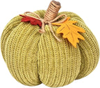 Spooksy™ Knitted Pumpkin Decor, Fall Harvest Crochet Pumpkins, Cute Knit Pumpkin Ornaments for Halloween Thanksgiving Home Decor, Fall Room Mantel Table Decoration (RL)