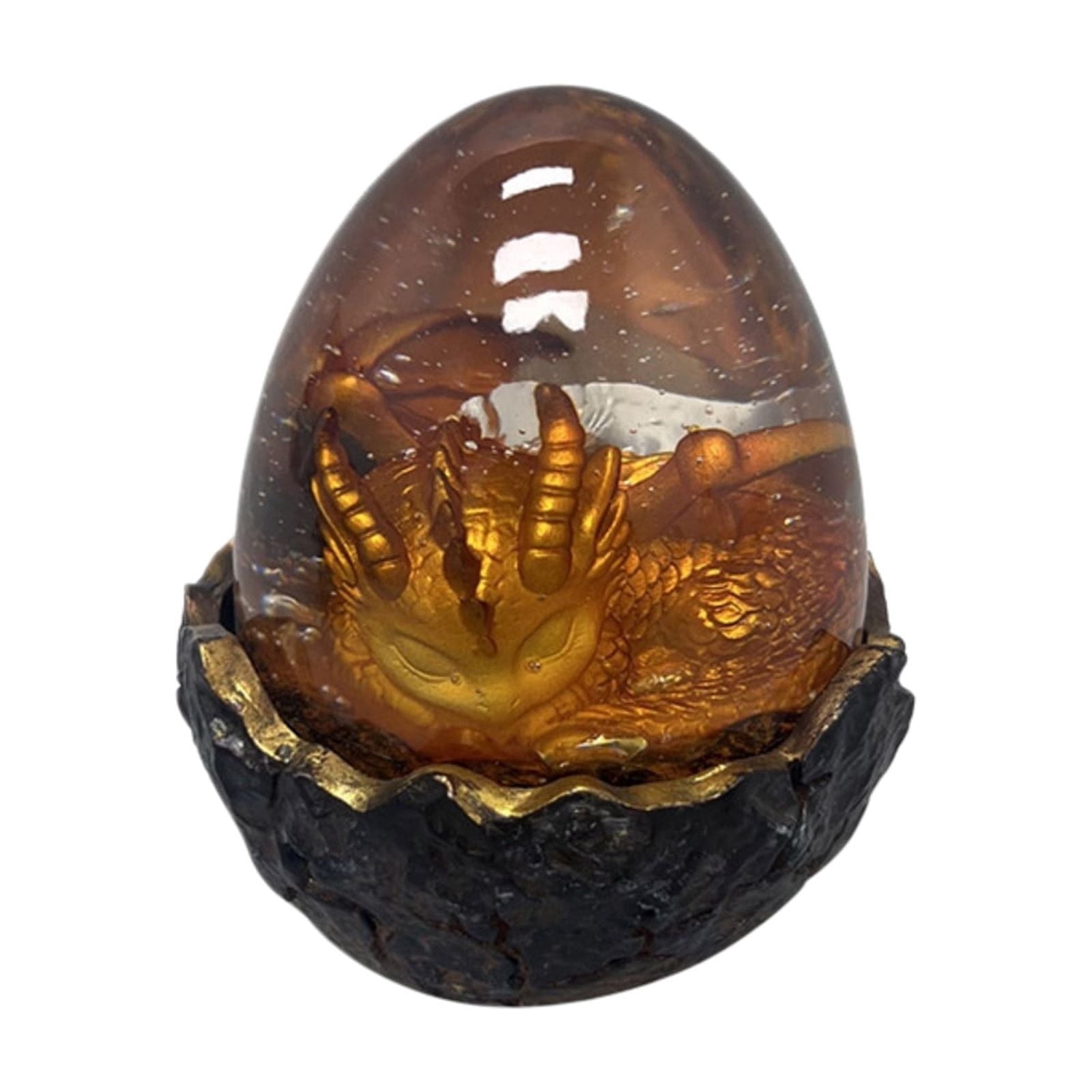 Spooksy™ Kyusrd Led Candlelight Lamp for Halloween Decor,Transparent Lavas Dragons Egg Ornament With LED Breathing Light