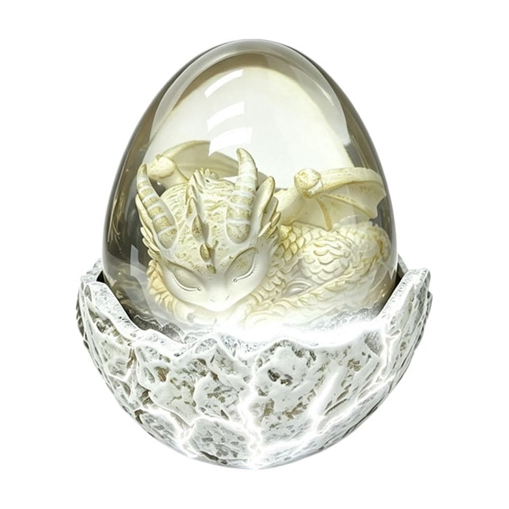 Spooksy™ Kyusrd Led Candlelight Lamp for Halloween Decor,Transparent Lavas Dragons Egg Ornament With LED Breathing Light