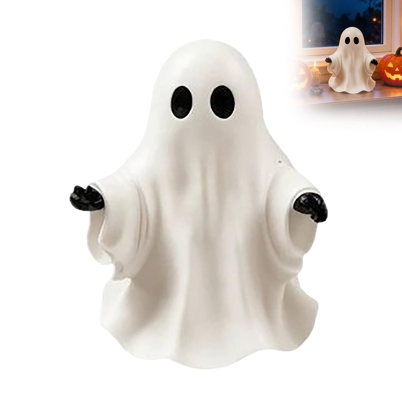 Spooksy™ PLLFRLRT Cute Halloween Decorations Resin Tabletop Statue Ghost Ornaments Mantel Shelf Party Home Decors