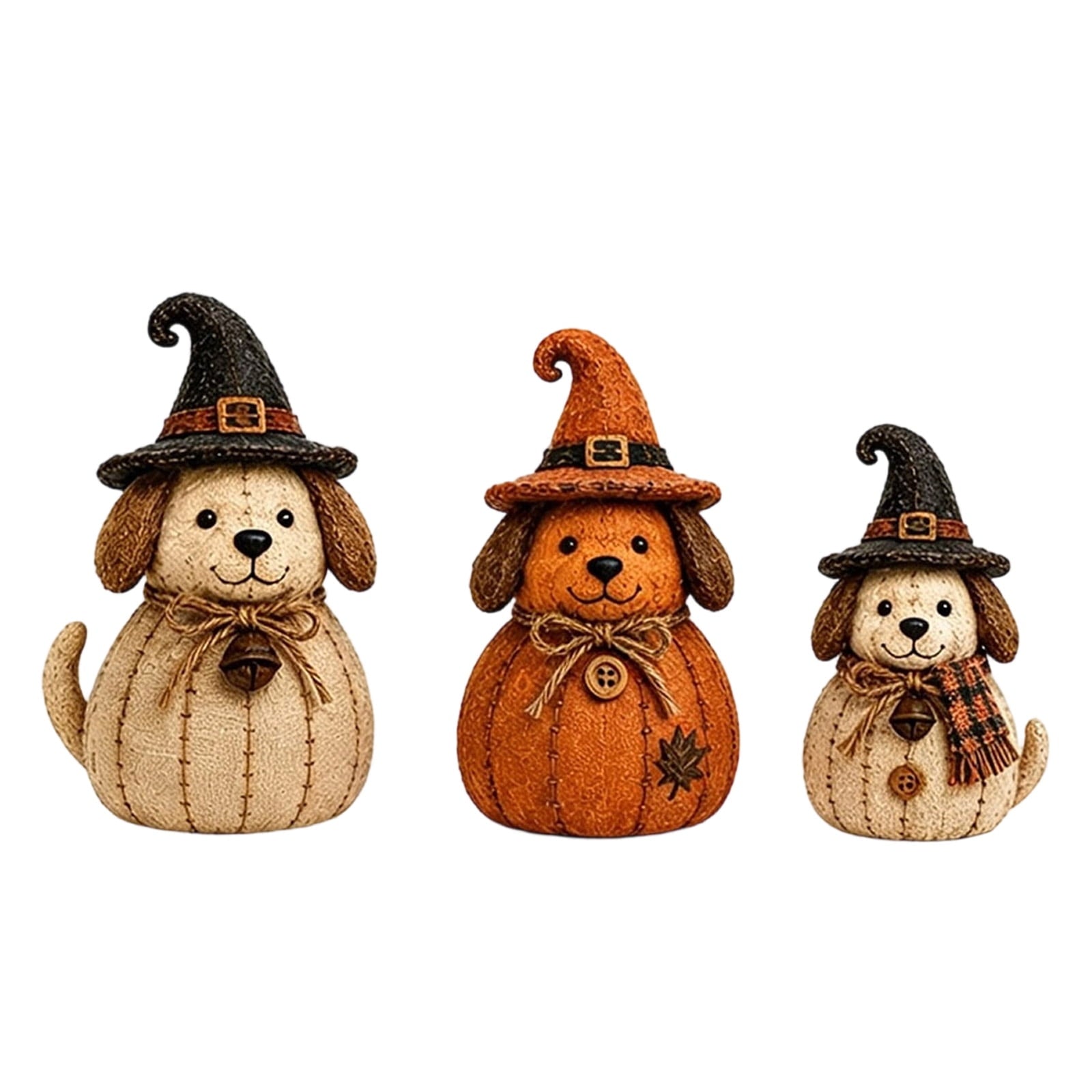 Spooksy™ PLLFRLRT Cute Witch Hat Ornaments Halloween Decorations Indoor Home Decor Tabletop Ornaments Vintage Decors