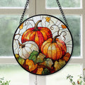 Spooksy™ Premium Christmas Gift - Halloween Orange White Ghosts Spookys Xmas Stained Glass Hanging Ornament - Festive Holiday Tree Decoration, Gift for Family & Friends, Collectible 2025