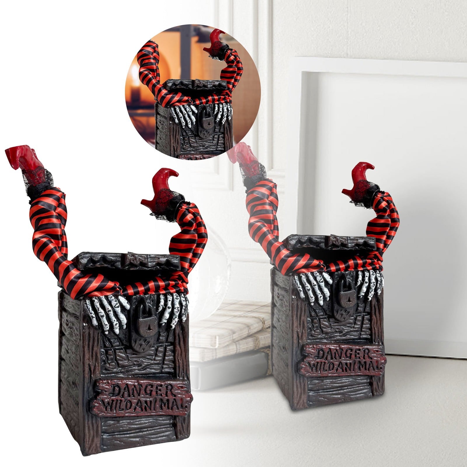 Spooksy™ SUYOLL Halloween Decorations Desktop Ornament For Party Decoration With Pumpkin Witch Skeleton Design Figurine Figurine